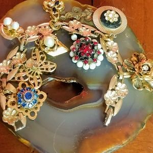 Vintage Gold Charm Bracelet